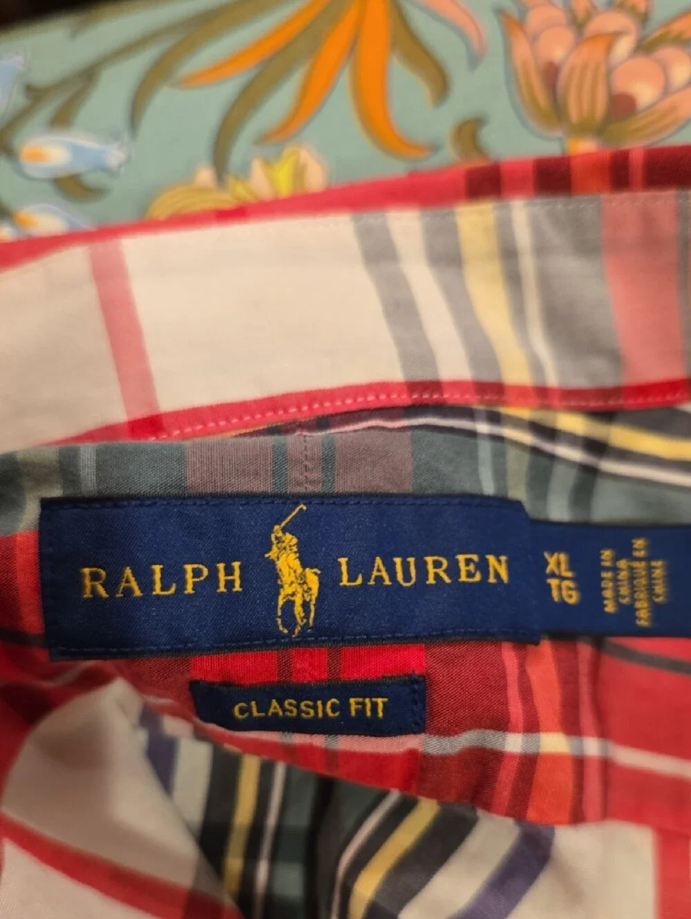 Polo by Ralph Lauren Red and White Plaid Button-Down Shirt